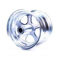 Диск литой, алюминевый передний хром 10 дюймов для электроскутера WHITE SIBERIA PRO 2500W, PRO TRIKE