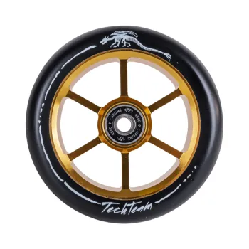 Колесо Tech Team для трюкового самоката 110*24 мм 6RT (DRACO) желтый